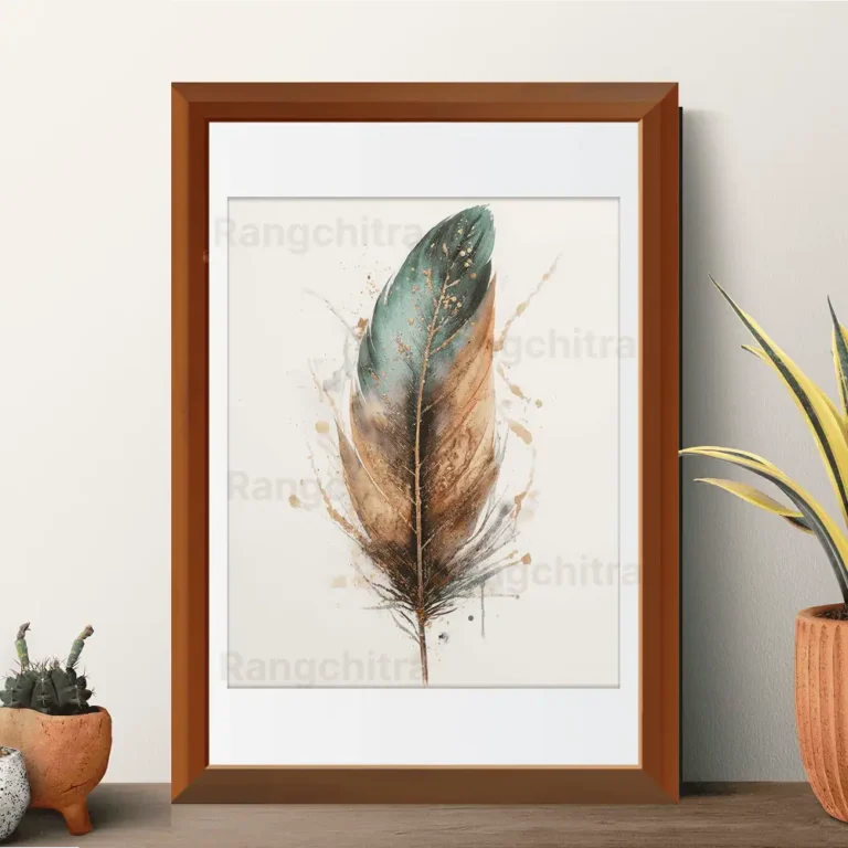 Feather of Calm – Orange Serene Botanical