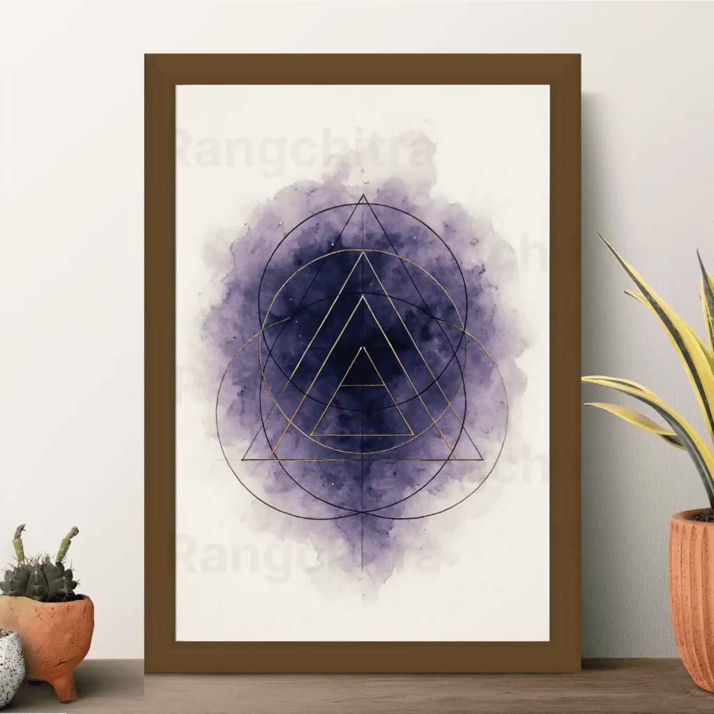 mystic geometric wall art print mystic energy India Rangchitra
