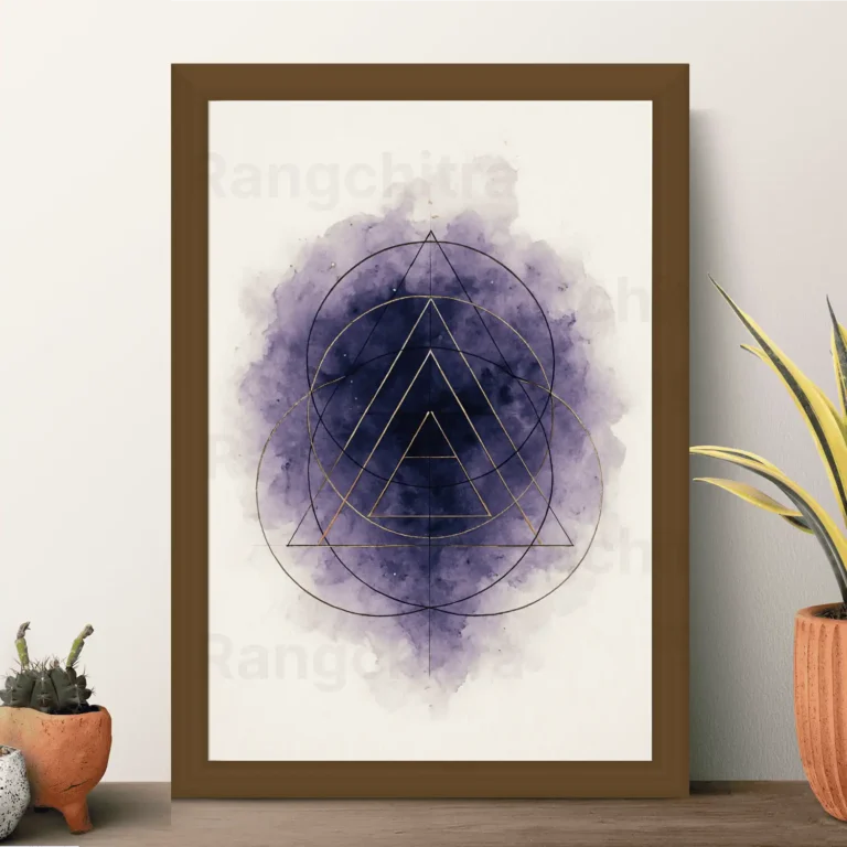 mystic geometric wall art print mystic energy India Rangchitra