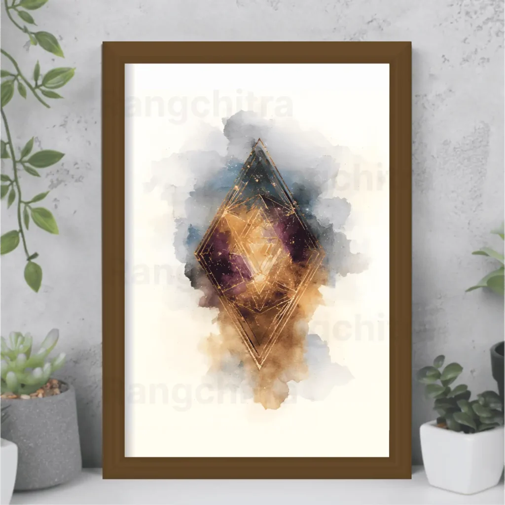 cosmic geometric wall art print cosmic energy India Rangchitra