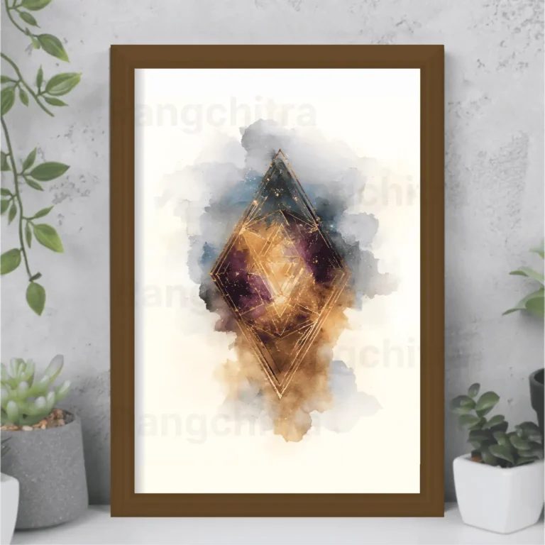 cosmic geometric wall art print cosmic energy India Rangchitra