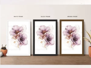 Lavender floral Wall Art – Botanical Watercolor Print | Rangchitra